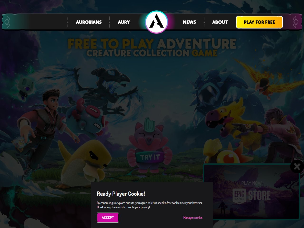 Screenshot of Aurory