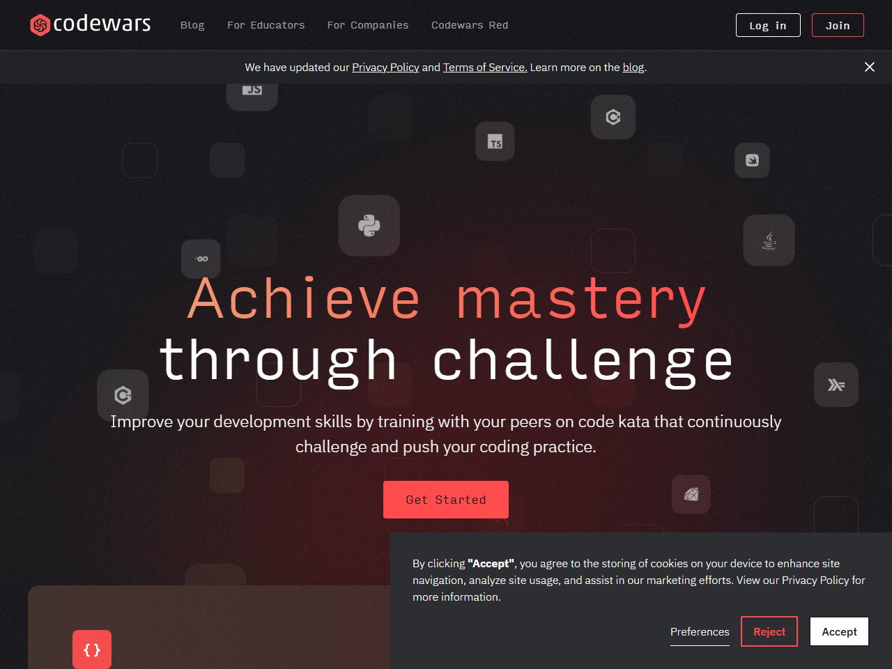 Screenshot of Codewars