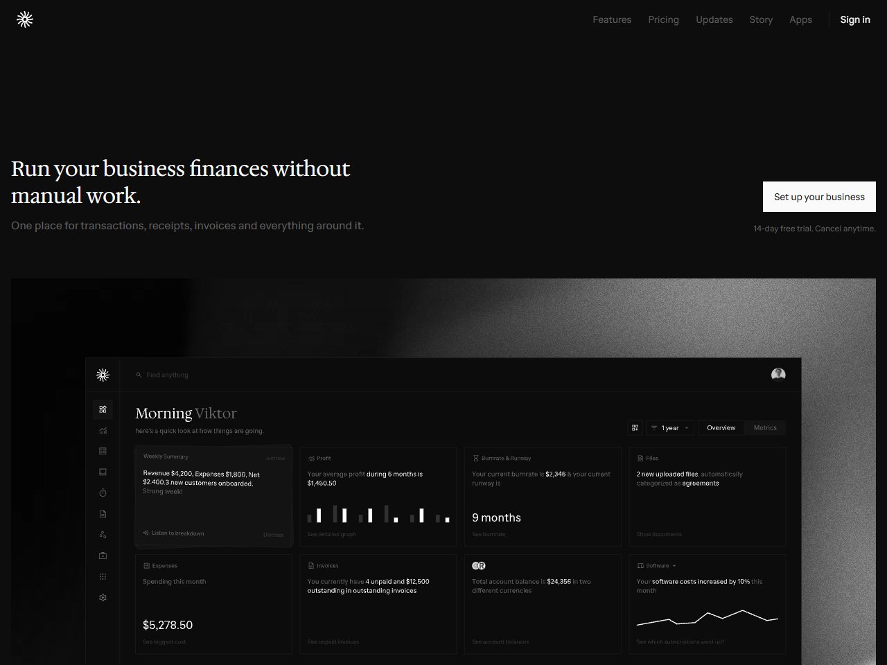 Screenshot of Midday