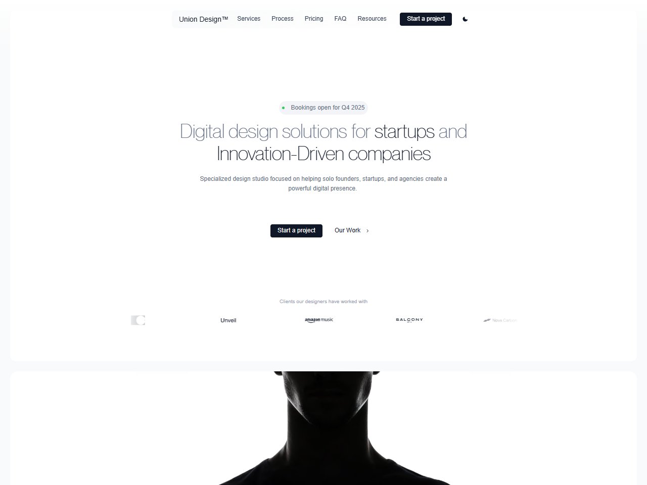 Screenshot of Union Agency